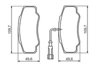 Bremsscheiben-BremsbeläGe-Kit Bosch 0 986 494 391 Renault 50 01 868 608