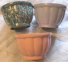 Three Vintage Beetleware Small Plastic Jelly Moulds. (16)