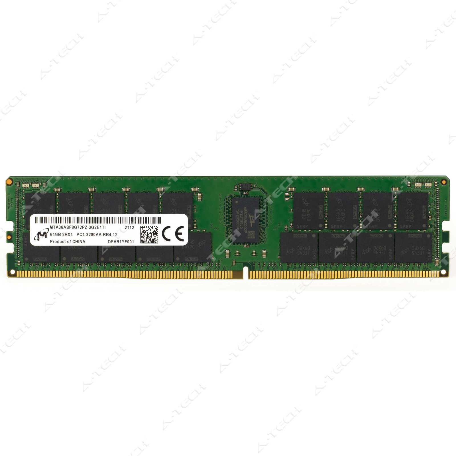 Micron 64GB DDR4 3200 MHz PC4-25600 RDIMM Server Memory RAM