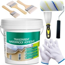 Transparent Waterproof Coating Set, 2.5Kg/101Fl.oz 3L/0.79Gal  Invisible W...
