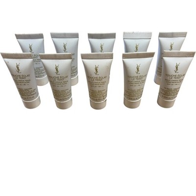 10 x YSL Touche Éclat Le Teint Long-Wear Glow Foundation LSF 22 5ml Reise