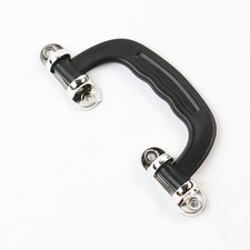 Estuche de plástico con mango para estuche de guitarra estuche musical o equipaje, 4424 negro bajo-