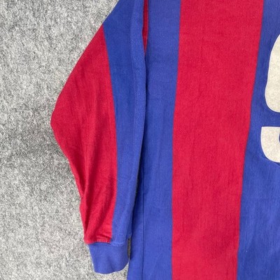 TOFFS Johan Cruyff Barcelona Shirt M Red Striped Long Sleeve