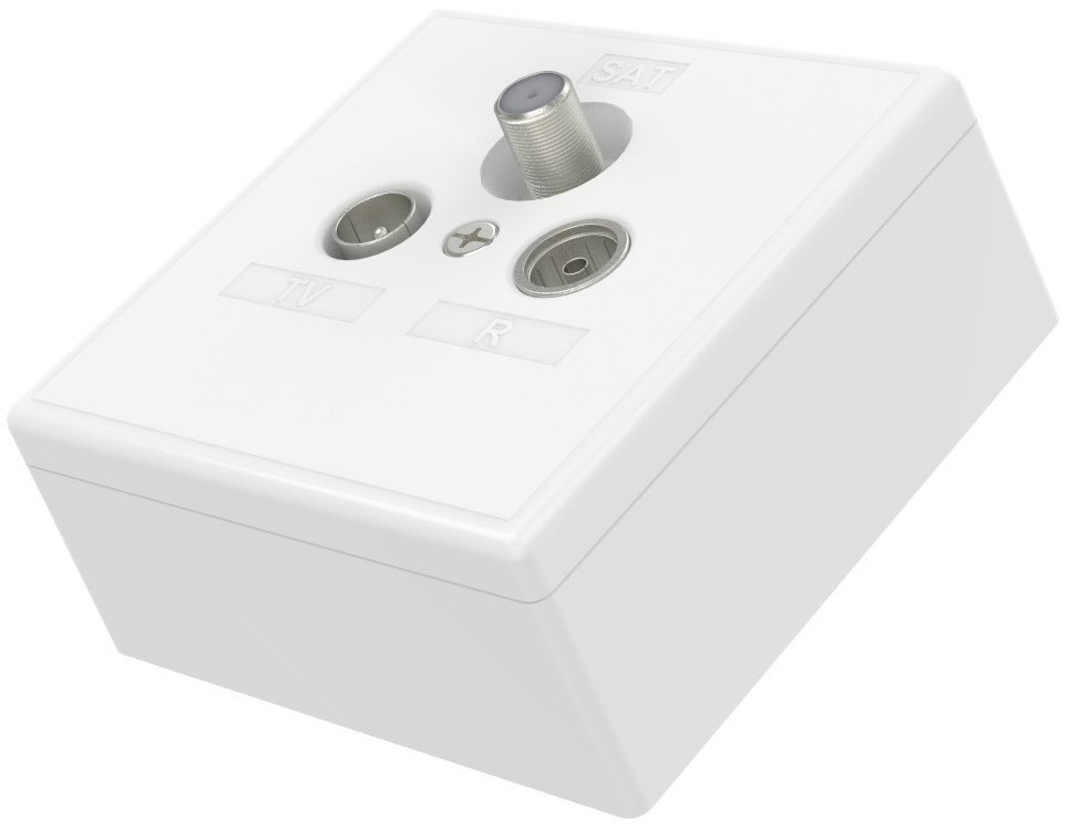 Hama Antennensteckdose Skitu Universelle Antennendose 4in1 3090₽