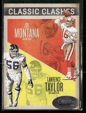 2016 Panini Classics #19 Joe Montana / Lawrence Taylor Classic Clashes