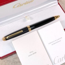 Vintage Cartier Ballpoint Pen Louis Godron Bl...