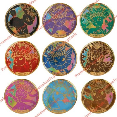 Pokémon Chinese 2026 Scarlet & Violet Eeveelutions Badge Set Secret Rare Badge