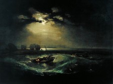 Turner Fishermen at Sea 1796 Romantic Seascape Wall Art Print Poster Maritime At