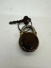 VINTAGE 101 BRAND LOCK COMPANY PADLOCK ORIGINAL KEY MADE IN USA WORKING