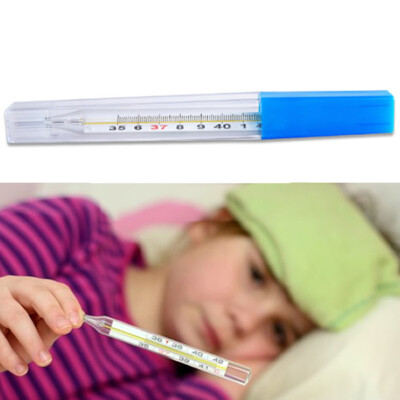 Klassisches Glasthermometer für quecksilberfreies Fieberthermometer Erwachsene und Kinder
