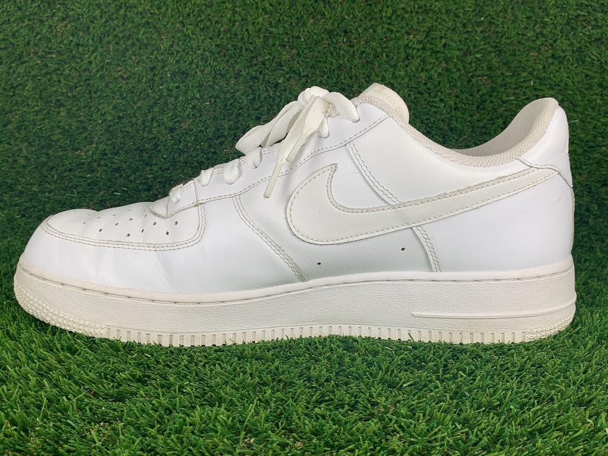 🔥 NIKE AIR FORCE 1 Low MENS TRIPLE WHITE Sneakers 315122-111 | Sz