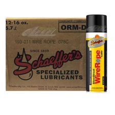 Schaeffer's Oil Silver Streak Wire Rope Lubricant 16 oz (12 cans) #199