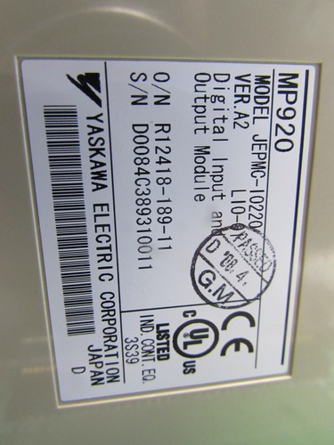 YASKAWA MP920 , CPU-01, PS-01, SVA-01a , AO-01, CNTR-01, 2- LIO-01 , MAKE OFFER! - Picture 8 of 9