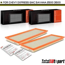 2x Engine Air Filter for Chevrolet Express 2500 3500 2018-2022 GMC Savana 2500