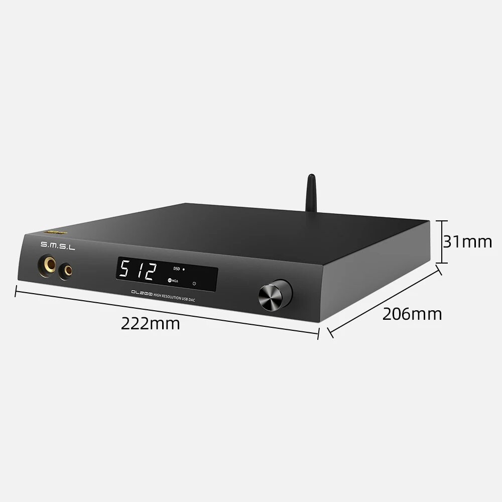 SMSL DL200 USB DAC ES9039Q2M Bluetooth DAC Headphone