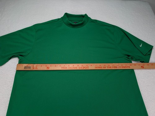 Nike Golf Dri-Fit UV Mock Neck Short Sleeve Golf Shirt Men's XXL Green - Imagen 6 de 9