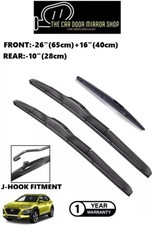 Per Hyundai Kona 2017-2024 Set Spazzole Tergicristallo Anteriori 26"16" Posteriori 10" Nuove