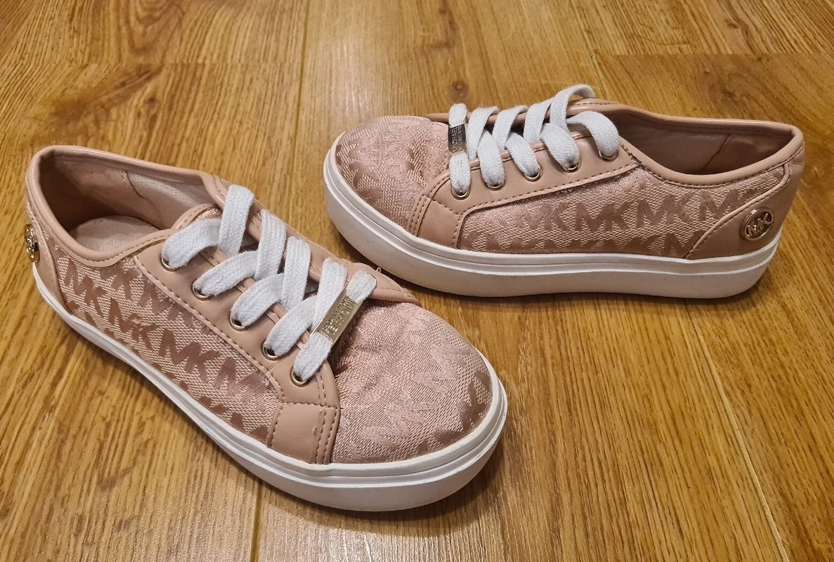 Michael Kors Junior Castella Trainers Blush Blush Size UK Kids