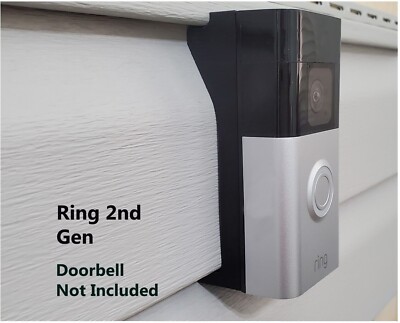 Ring 2nd Gen Dutch Lap Siding Mounting Bracket Wedge 3D Printed UV  Resistant