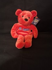 MARK MCGWIRE CITY OF HOPE ST LOUIS STUFFED RED BEAR COLLECTIBLE