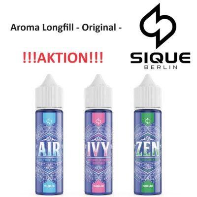 SIQUE Berlin Aroma Longfill - 5 - 7 ml je nach Sorte - für 60 ml Liquid
