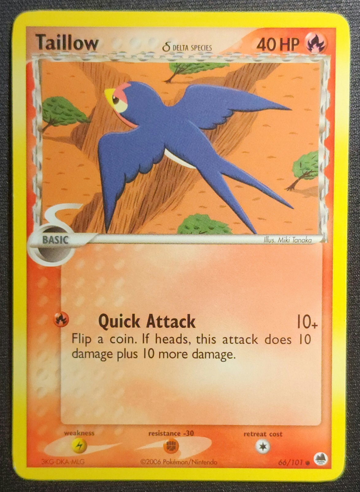 Taillow 66/101-2006 Dragon Frontiers Common Pokemon Card LP