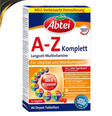 Abtei A-Z Komplett Depot Langzeit - Multivitamine , 40 Stück