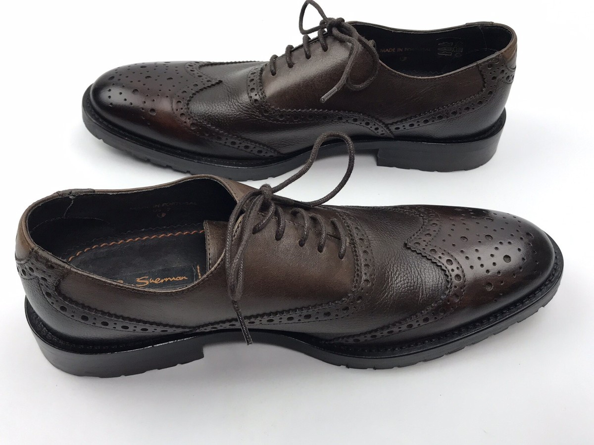 Ben Sherman Julius Mens 7 Full Brogue Wingtip Oxford Dress  display picture 2