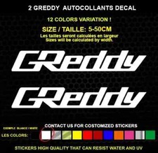 GREDDY Sticker Genuine Decal Sticker WATERPROOF STICKERS