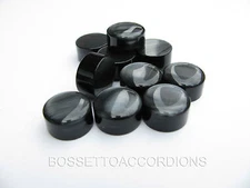 Accordion Buttons Black Pearl 13.8x7.5 (mm)