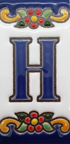 Keramik Hausnummer Zahlen Ziffern Buchstaben Symbole Kacheln Fliesen 3,5 x 7,4cm - Bild 30 von 68