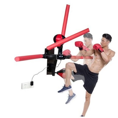 Boxing Machine with Reaction Bar, Electronic Wall Mounted Punching Bag 2 Mode A