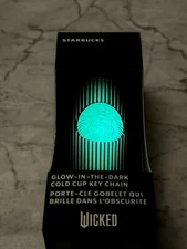 Starbucks x Wicked Elphaba Glow in the Dark Cold Cup Keychain NWT