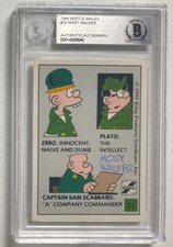 MORT WALKER SIGNED 1995 BEETLE BAILEY #18 BECKETT AUTHENTIC AUTO
