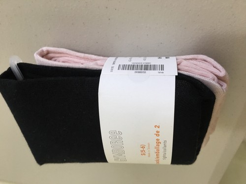 NWT Gymboree girls tights 2 Pairs Pack Black Pink 3,4,5/6,7/8,10/12,14 - Picture 2 of 2