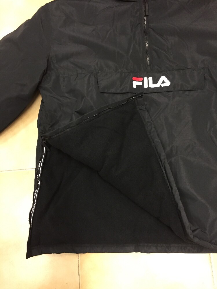 Fila Giubbotto Anorak Men Michirou Nero 687284 Sconto giacca uomo inverno