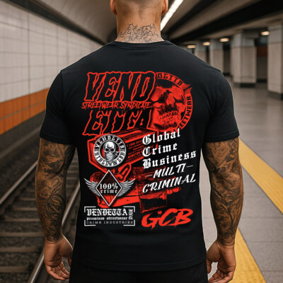 Vendetta Inc. Herren Shirt Crime Industries schwarz VD-1603 S bis 5XL TShirt