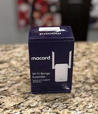 Macard RE-1200 White WiFi Signal Range Wireless Booster Dual Band Extender