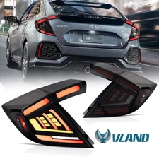 LED Tail Lights For Honda Civic Hatchback 2016-2021 Dynamic Start-Up Animation