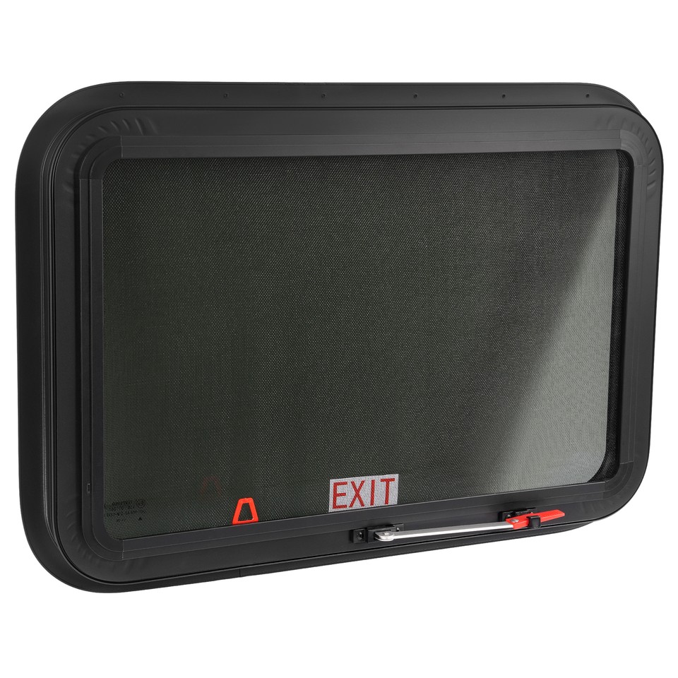 30"×20" Emergency Exit Push-Out Glass Window for RV Camper Window w ...