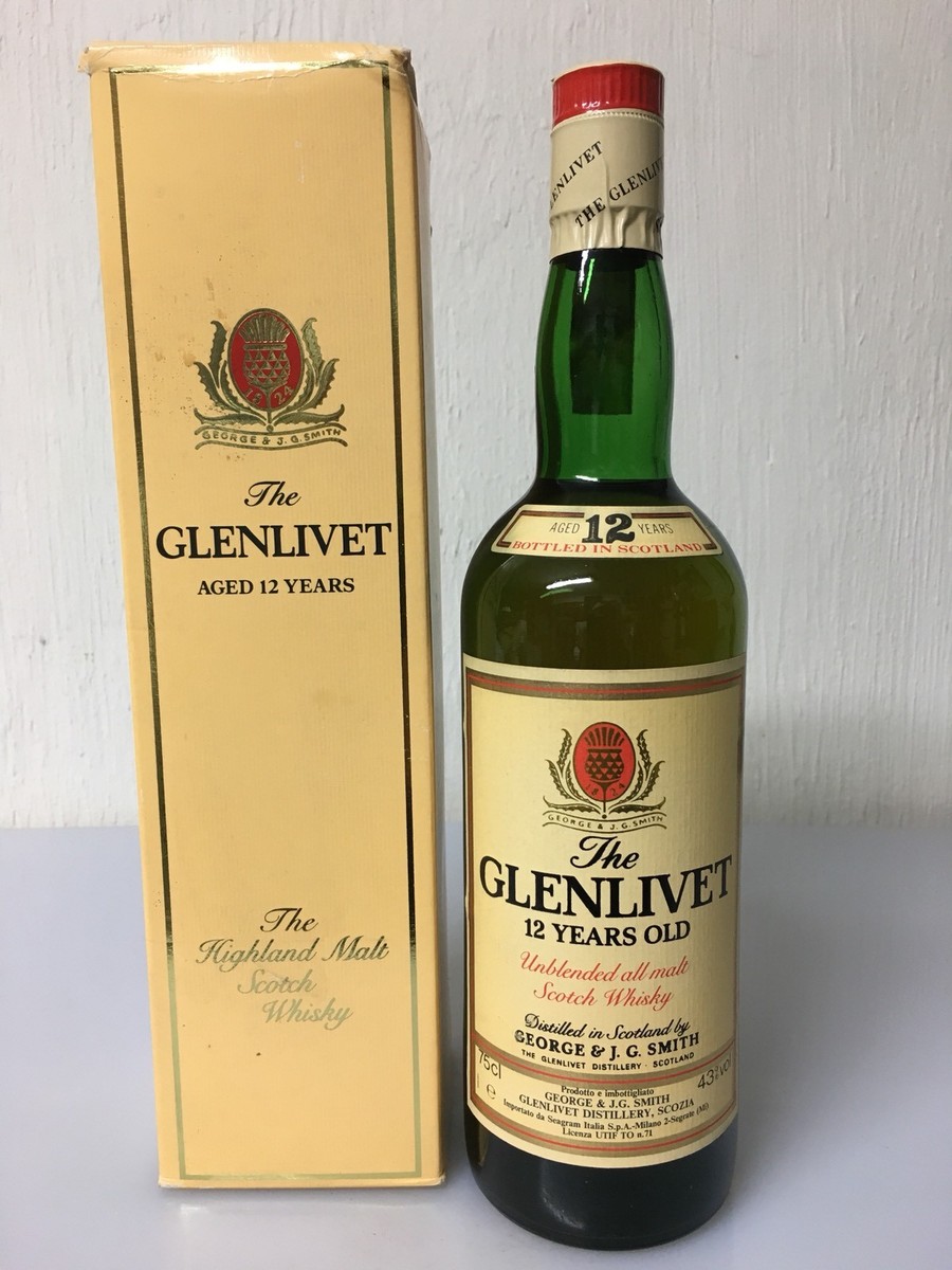 The Glenlivet 12yo Unblended All Malt Scotch Whisky 75cl 43% Vol