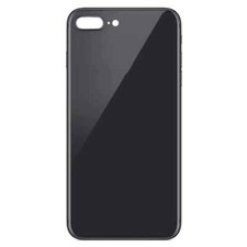 For Apple iPhone 8 Plus Replacement Back Glass (Black) Without Lens