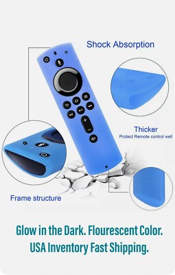 Fluorescen Silicone Cover For Amazon 2nd Gen Fire TV Stick 4K Alexa VoiceRemote 