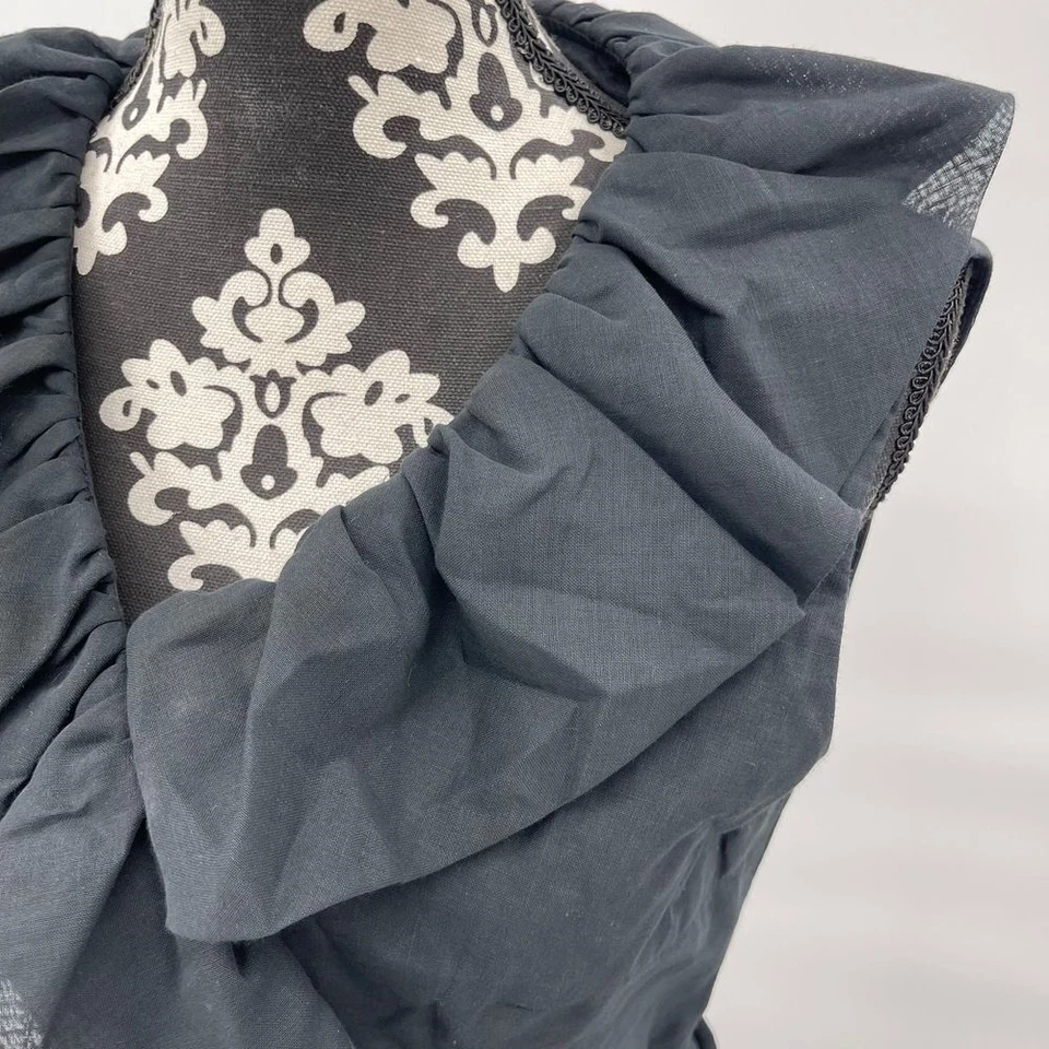 VINTAGE 1960s 70s LESLIE FAY UNION MADE BLACK DRESS - Image 4 of 4