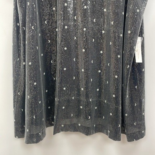 NWT Modcloth Stepping Through Sterling Starlight Sequin Moon Star Mini Dress 4X - Picture 4 of 8