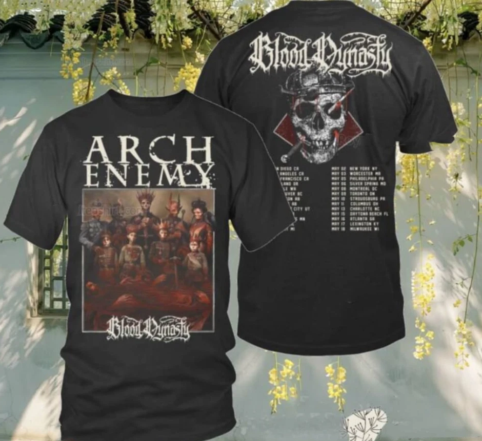 Arch Enemy North American Blood Dynasty 2025 Tour AOP 3D T-Shirt