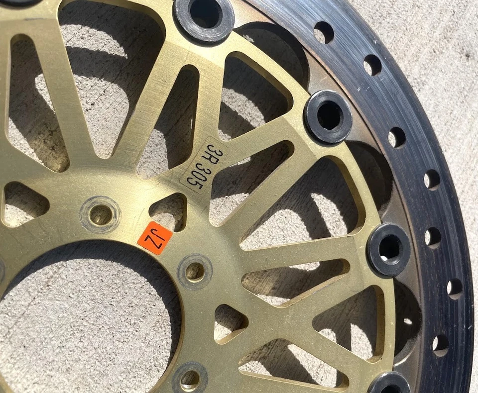 Ducati 305mm Brembo SuperSport Front Brake Discs 6-Bolt Pattern 15mm Offset - Image 4 of 4