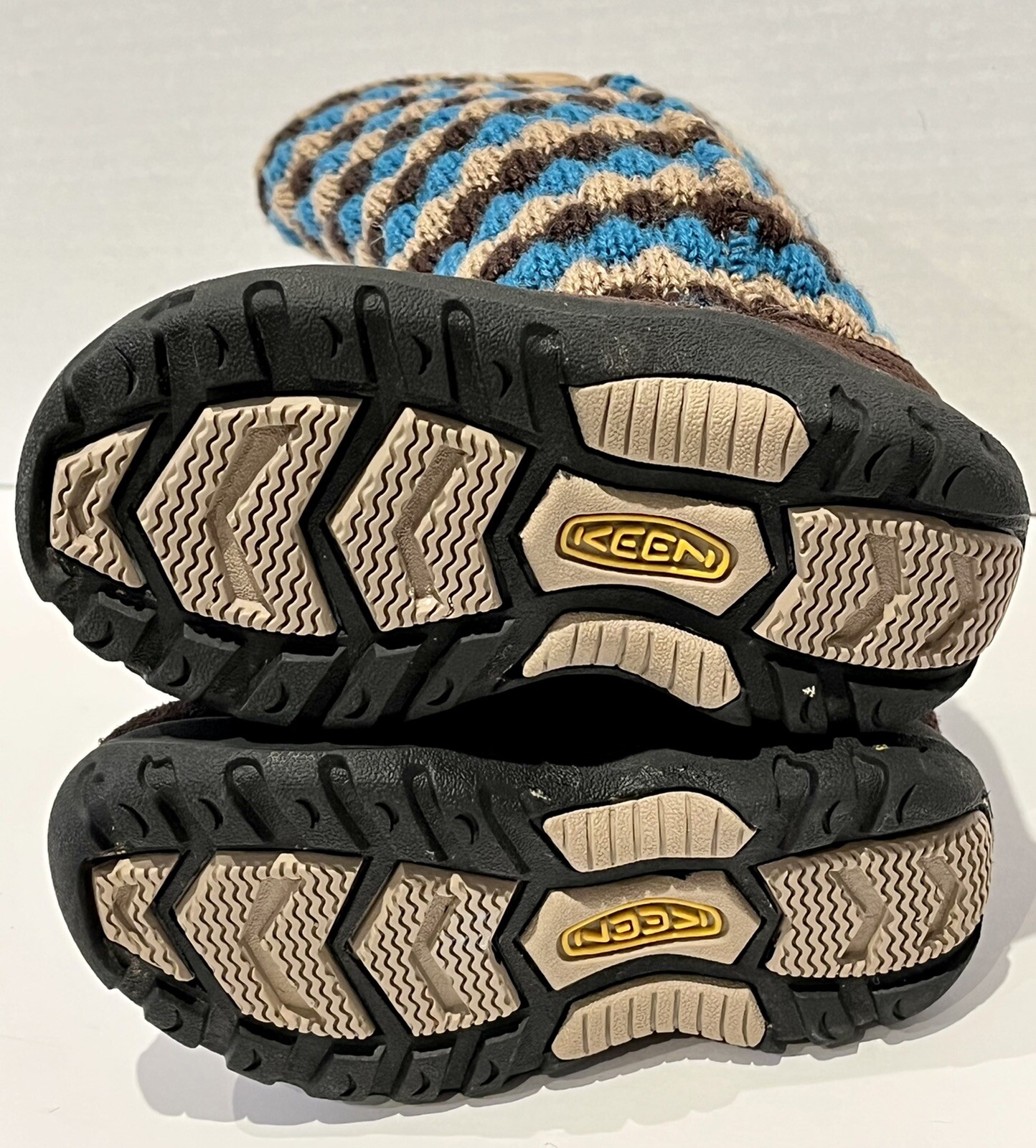 Stivali alti KEEN Auburn bambino 8c marrone scamosciato blu marrone marrone maglia tomaia 8641 DAPH