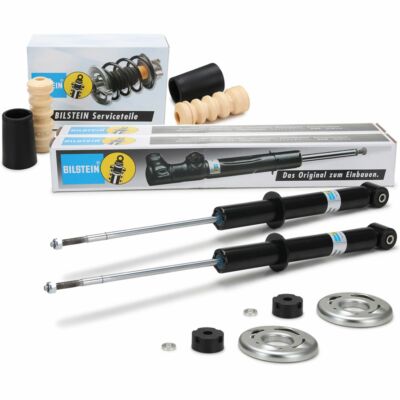 2x BILSTEIN B4 19-128863 Stoßdämpfer + B1 Dreckschutz für VW POLO 6N1 6N2 hinten