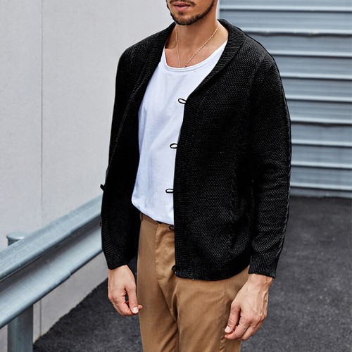 Men Lightweight Cardigan Sweater Single 